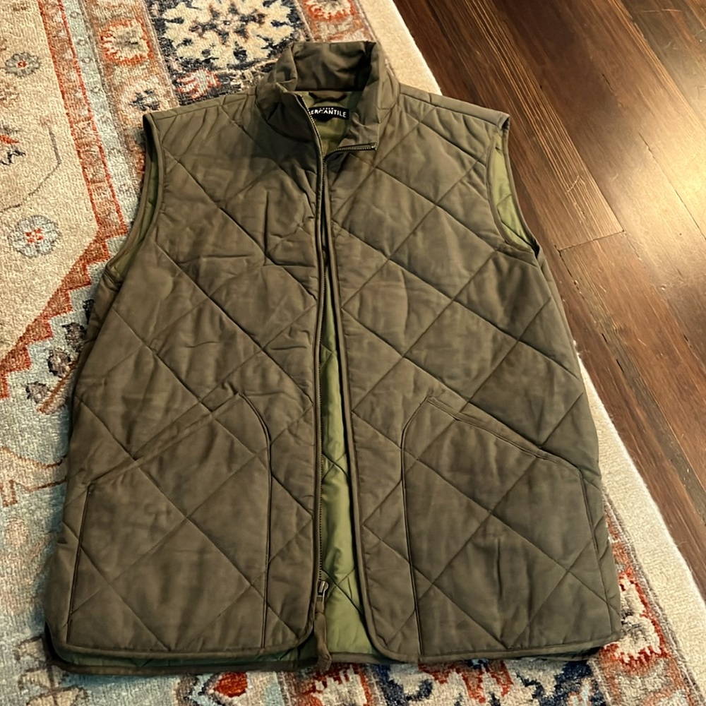 Medium j crew green hunter vest